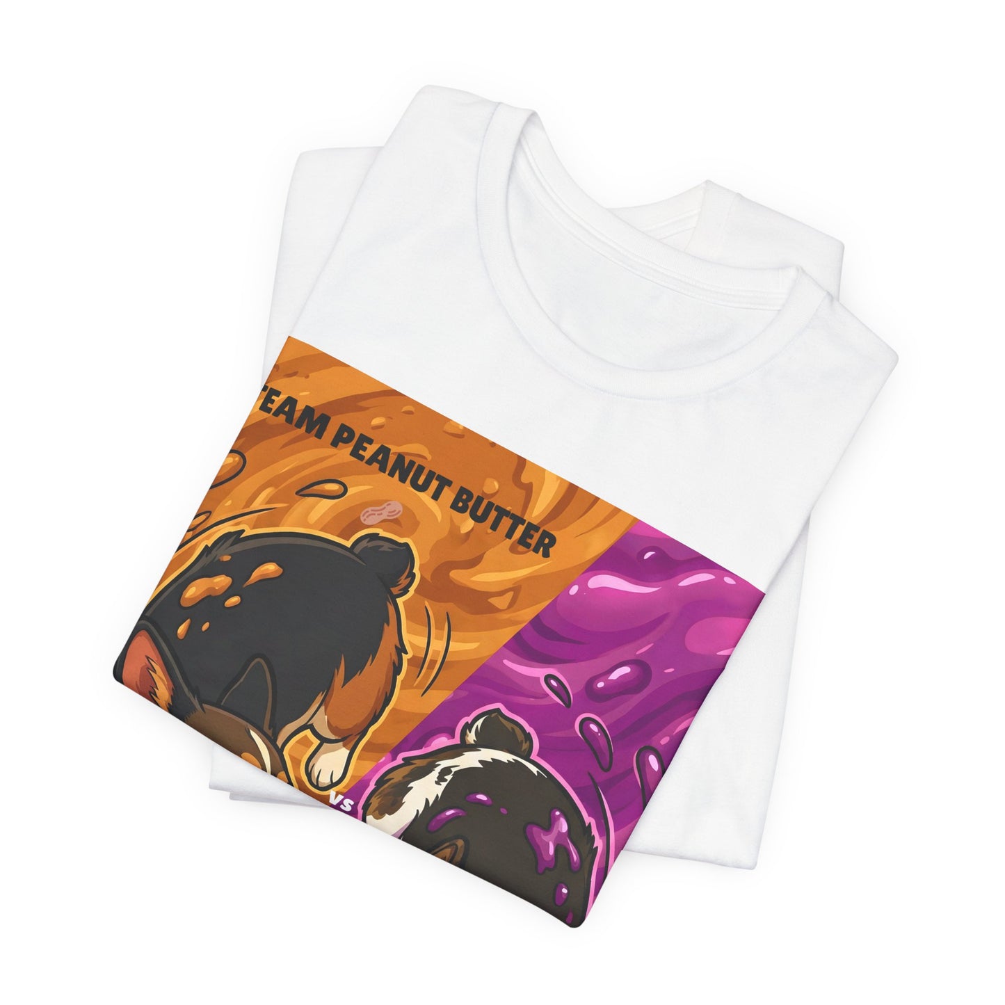 Corgi Graphic Tee - Team Peanut Butter vs Team Jelly
