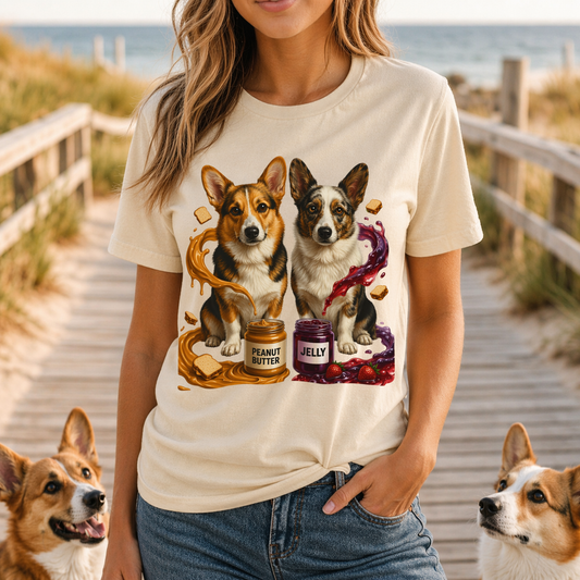 Corgi T-Shirt | Peanut Butter & Jelly Tee