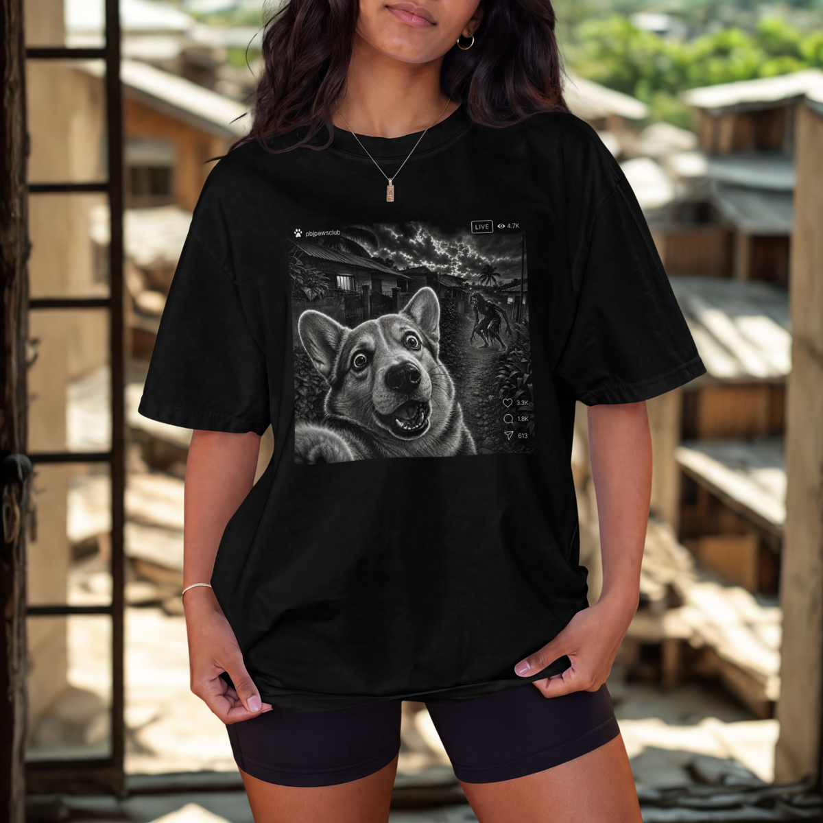 Personalized Lougawou Corgi Shirt | Haitian Folklore Halloween Tee