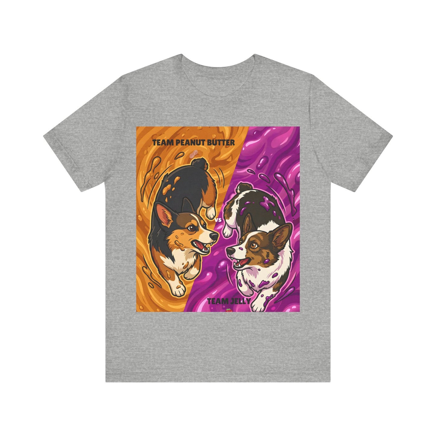 Corgi Graphic Tee - Team Peanut Butter vs Team Jelly