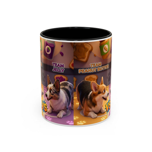 Corgi Coffee Mug - Funny Corgi Showdown Accent Mug (11oz/15oz)